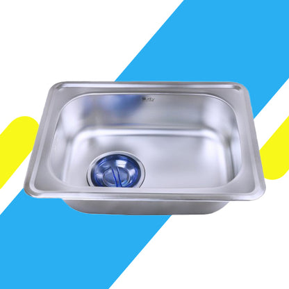حوض مطبخ بيورتي - ستانلس ستيل 63×46 سم موديل - ISS 630