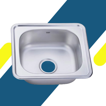 حوض مطبخ هانز كوري استانلس ستيل 304 مربع مقاس 48×43 سم – موديل - ISS 480