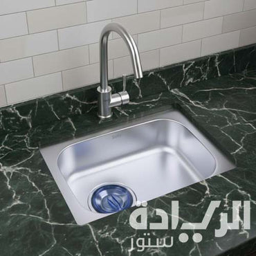 حوض مطبخ بيورتي - ستانلس ستيل 63×46 سم موديل - ISS 630