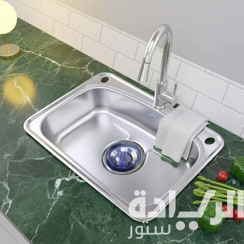 حوض مطبخ بيورتي كوري – ستانلس ستيل 304 – مقاس 70×47 سم - موديل - JIS 700