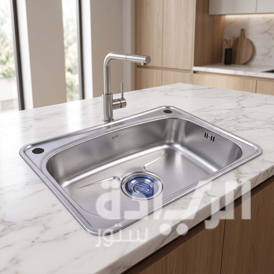 Purity Korean Kitchen Sink - 304 Stainless Steel - 70x47 cm - Model - JIS 700