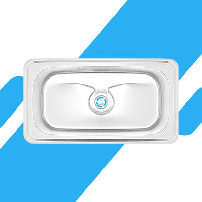 حوض مطبخ كورينا استانلس ستيل 304 مقاس 87 × 48 سم – مقاوم للصدأ والخدوش موديل - JS 870