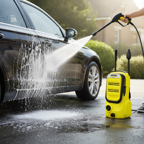 ماكينة غسيل ضغط عالي كارشر K 2 Compact – 110 بار – لغسيل السيارات