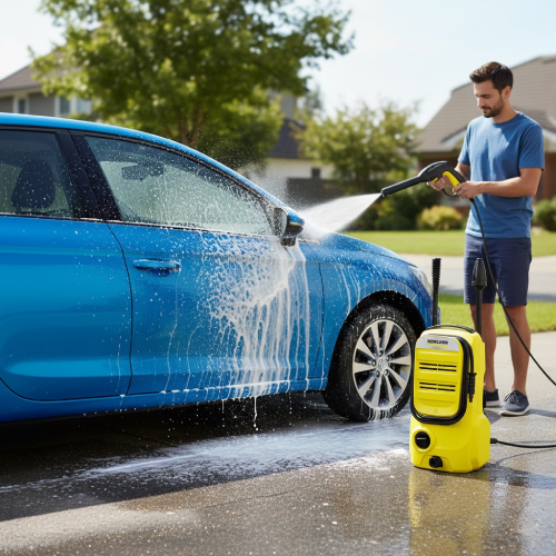 ماكينة غسيل ضغط عالي كارشر K 2 Compact – 110 بار – لغسيل السيارات