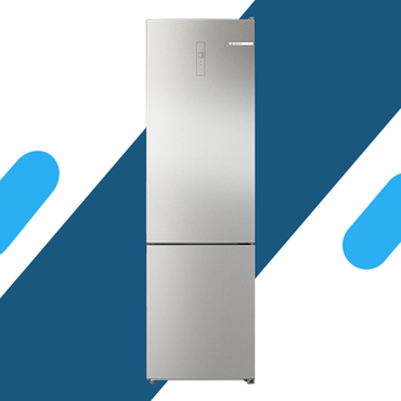 ثلاجة بووش كومبي نوفرست ، 330 لتر ، 2 باب ، شاشة ديجيتال ، سيلفر - موديل - KGN39NLEE8