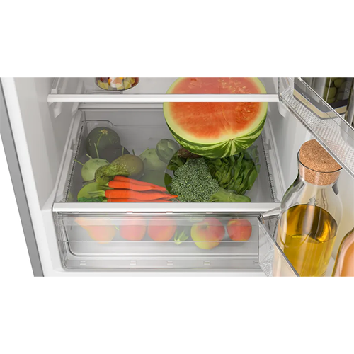 ثلاجة بووش كومبي نوفرست ، 330 لتر ، 2 باب ، شاشة ديجيتال ، سيلفر - موديل - KGN39NLEE8