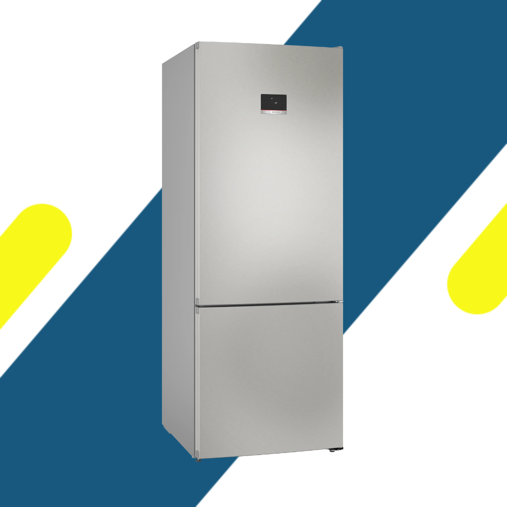ثلاجة بوش (BOSCH) سيريس 4 فريزر سفلي 70 سم – 483 لتر صافي – تكنولوجيا VitaFresh – نوفروست بالكامل – إستانلس ستيل – موديل KGN55CIEE8