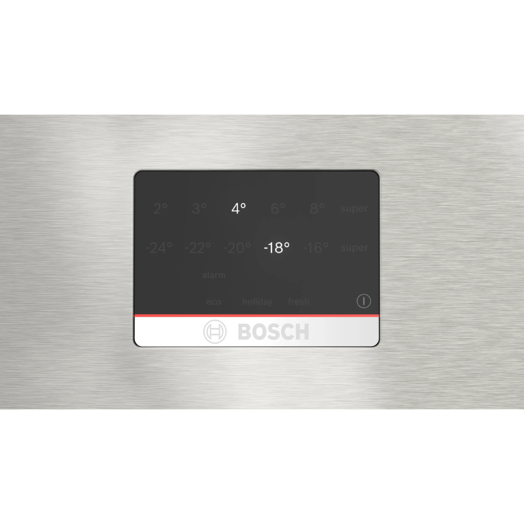 ثلاجة بوش (BOSCH) سيريس 4 فريزر سفلي 70 سم – 483 لتر صافي – تكنولوجيا VitaFresh – نوفروست بالكامل – إستانلس ستيل – موديل KGN55CIEE8
