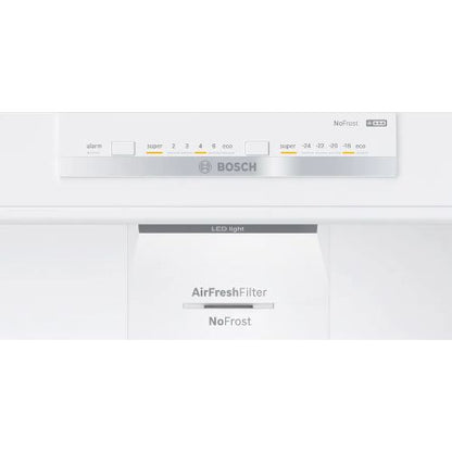 ثلاجة بوش سيريس 4 – 17 قدم – NoFrost – فريزر سفلي – ستانلس – KGN55VI2E9