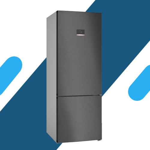 ثلاجة بوش سيريس 4 – 559 لتر – فريزر سفلي – NoFrost – Inox Antifingerprint – KGN56CX30U