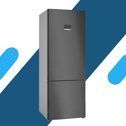 ثلاجة بوش سيريس 4 – 559 لتر – فريزر سفلي – NoFrost – Inox Antifingerprint – KGN56CX30U