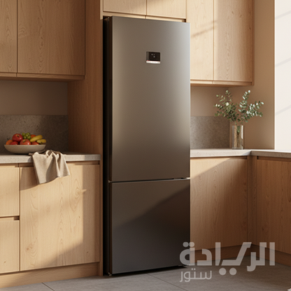 ثلاجة بوش سيريس 4 – 559 لتر – فريزر سفلي – NoFrost – Inox Antifingerprint – KGN56CX30U