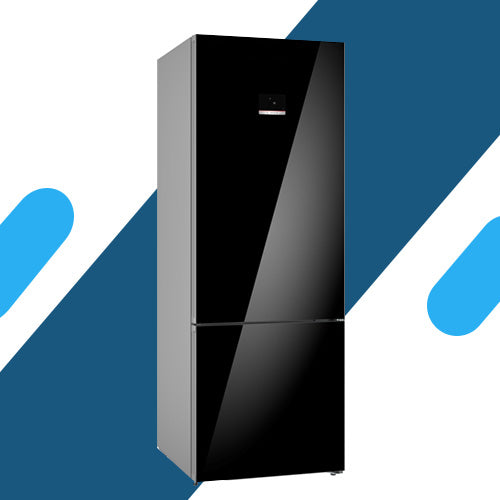 ثلاجة بوش سيريس 6 – 559 لتر – فريزر سفلي – NoFrost – أسود – KGN56LB3E9