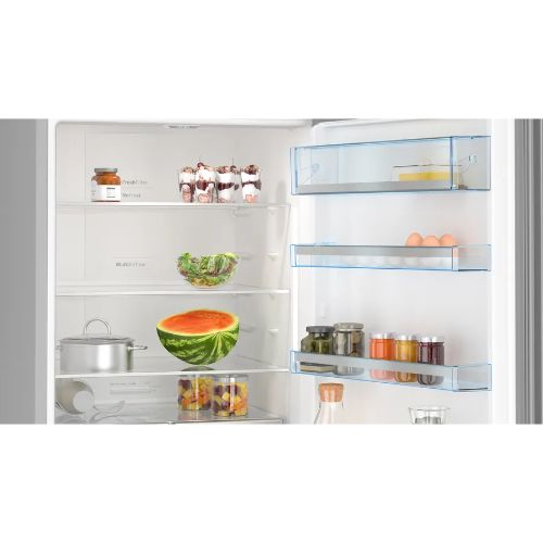 ثلاجة بوش سيريس 6 – 559 لتر – فريزر سفلي – NoFrost – أسود – KGN56LB3E9