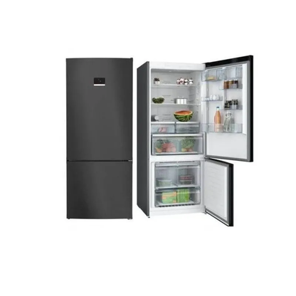 BOSCH 526L Net Inverter Refrigerator – Series 6 – Model KGN76CXEE8 Bottom Freezer Dark Grey