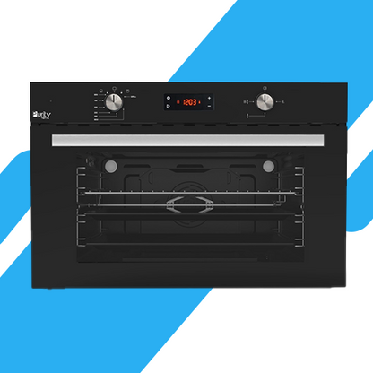 فرن غاز بلت إن بيورتي 90 سم – سعة 105 لتر، تايمر ديجيتال، مروحة توزيع - موديل - KPD917GG GBL