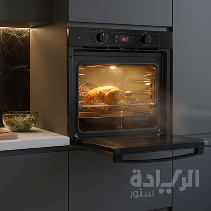 فرن غاز بلت إن بيورتي – 60 سم – استانلس ستيل – تبريد ومروحة توزيع – مؤقت ديجيتال – موديل – KPT6088GGD 88L