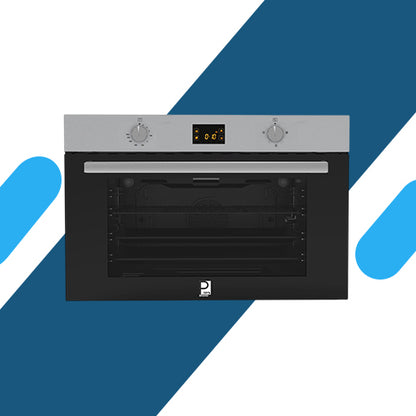 فرن غاز بلت إن ديجيتال بشواية 90 سم من بيورتي –  توزيع حراري مثالي سعة 98 لتر - موديل - KPT908GGD X