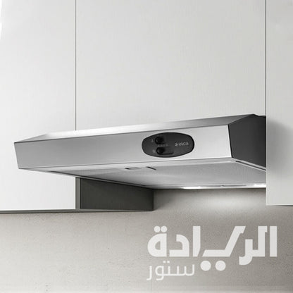 شفاط مطبخ مسطح اليكا - فضي - قوة شفط 450 م³/ساعة - مقاس 90 سم - موديل - ELICA KREA