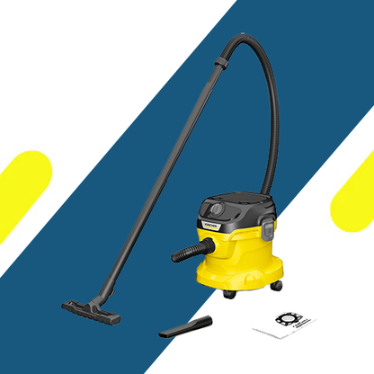 مكنسة كارشر KWD 2 V للشفط الجاف والرطب – 1000 وات – سعة 12 لتر