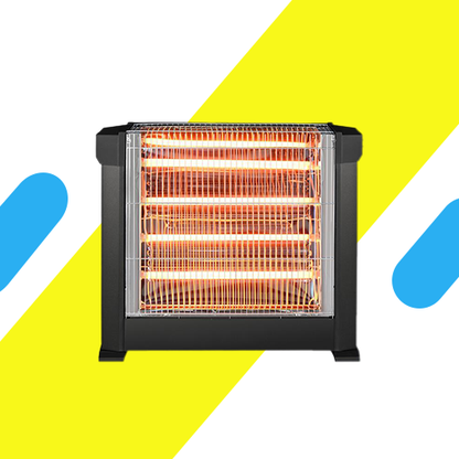 دفاية كهربائية بيورتي كومتيل 2200 وات - 4 شمعات، لون أسود - موديل - KS-2760