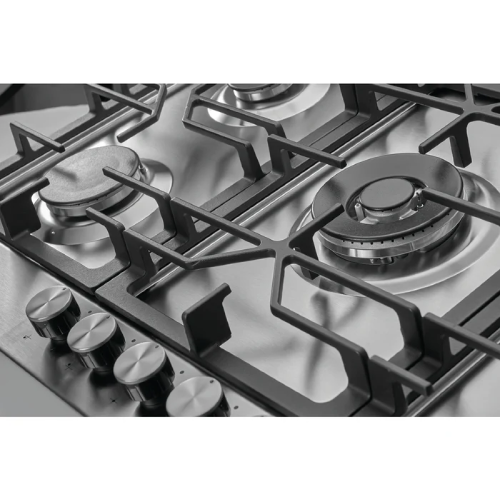 مسطح هانز بلت إن غاز - 90 سم 5 شعلات - ستانلس ستيل 0.7مم - موديل - HANS LAMY