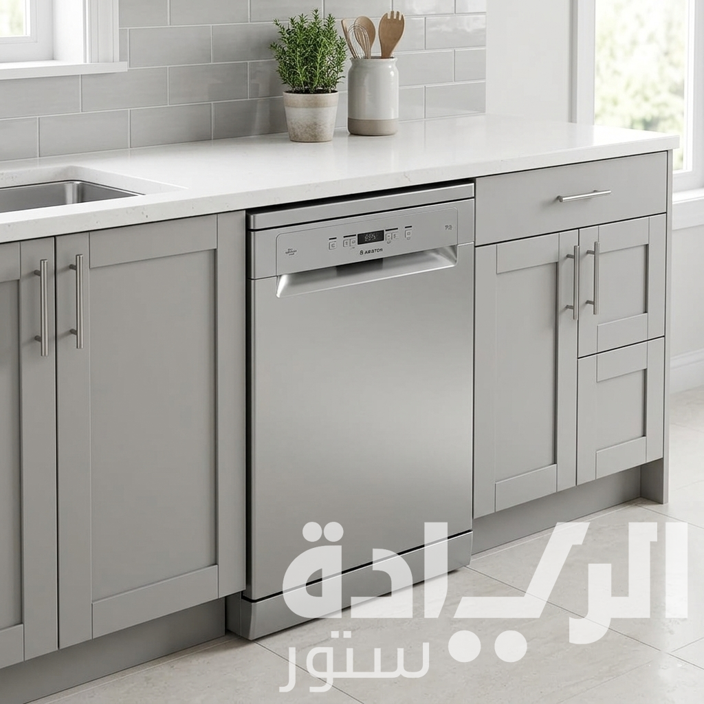 Ariston Dishwasher 14 Place Settings - Inverter - Silver - LFC3O33WLTX - A+++ Efficiency and Self-Drying System