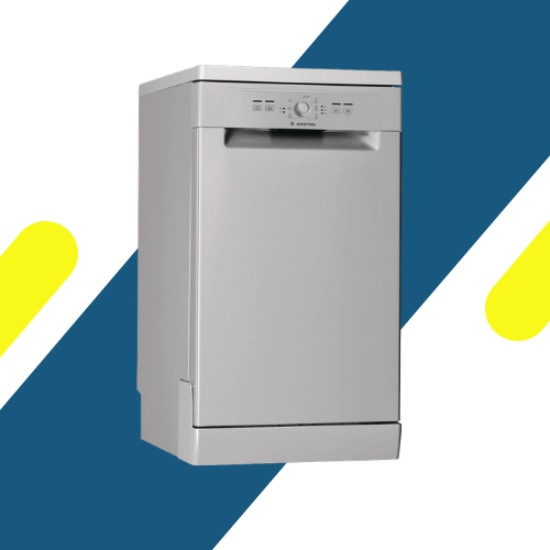 غسالة أطباق اريستون 10 أفراد (Ariston) – LSFE 1B19 S – عرض 45 سم – 7 برامج – سيلفر