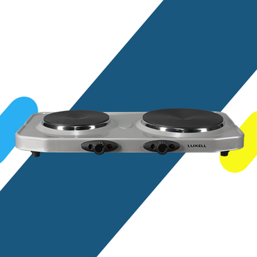 بوتاجاز كهربائي كومتيل مزدوج 2500 وات ستانلس ستيل - موديل - LX-7021