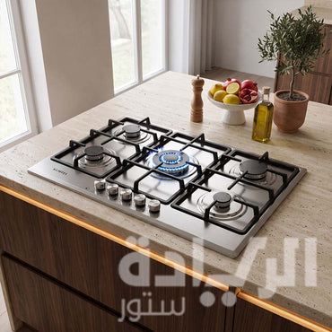 مسطح كومتيل (KUMTEL) غاز بلت إن 90 سم ستانلس (M9-50 BTF) – أمان كامل وصناعة تركية بضمان بيورتي