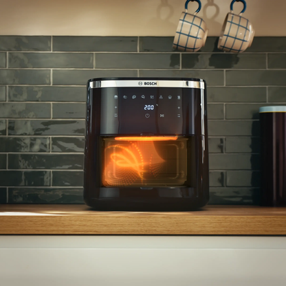 قلاية هوائية بوش 7.2 لتر XXL أسود – MAF671B0 – قوة 1800 وات بنوافذ رؤية