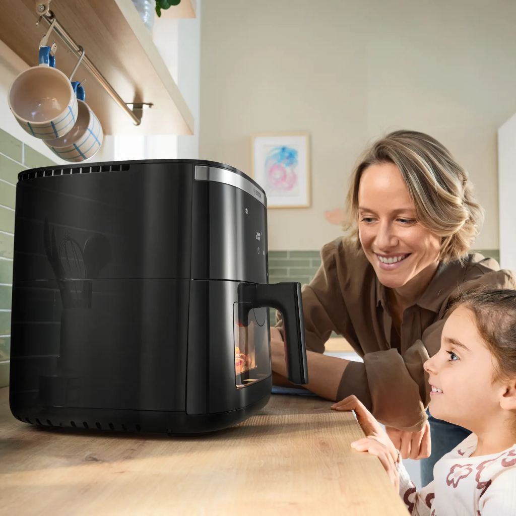 قلاية هوائية بوش 7.2 لتر XXL أسود – MAF671B0 – قوة 1800 وات بنوافذ رؤية