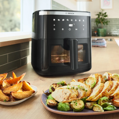 قلاية هوائية بوش 7.2 لتر XXL أسود – MAF671B0 – قوة 1800 وات بنوافذ رؤية