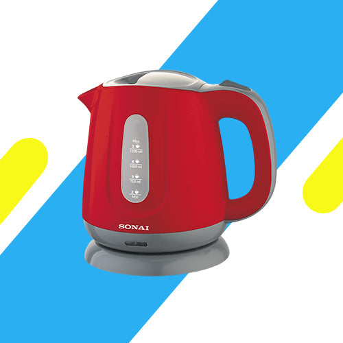 كاتل شاي سوناي - 1100 وات - 1.2 لتر - أحمر