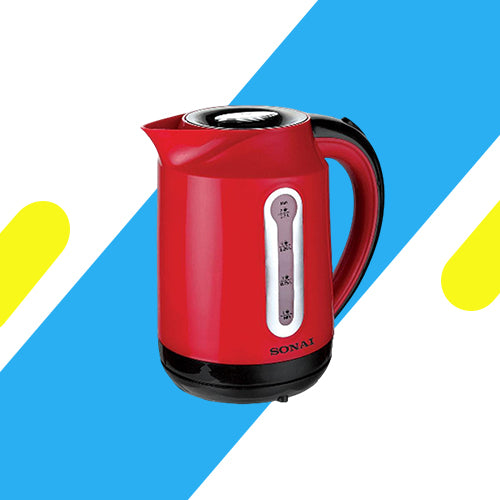كاتل شاي سوناي - 2200 وات - 1.7 لتر - أحمر