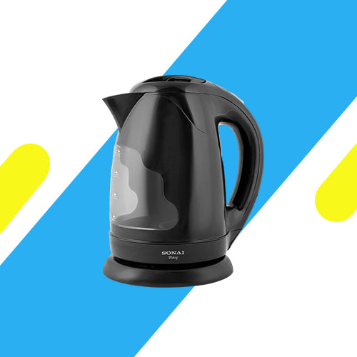 كاتل شاي سوناي ويفي - 2200 وات - 1.7 لتر - أسود