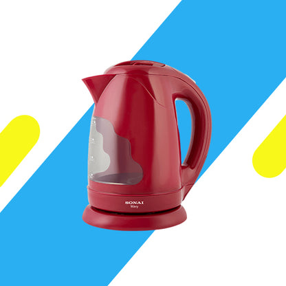 غلاية سوناي ويفي - 2200 وات - 1.7 لتر - أحمر