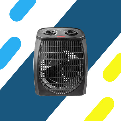 دفاية مروحة سوناي كومفي إير - 1000/2000 وات - أسود