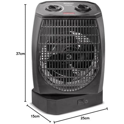 دفاية مروحة سوناي كومفي بلو - 1000/2000 وات - أسود - موديل - MAR-910