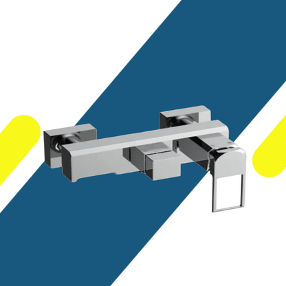خلاط بانيو بيورتي (Purity) كوادرو كروم صناعة تركية بقلب إسباني وقنطرة نحاس بيور – موديل MBB190