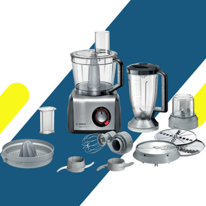 محضر طعام بوش (BOSCH) مالتي تالنت 8 بقوة 1250 وات – سعة 3.9 لتر – أكثر من 50 وظيفة – موديل MC812M844