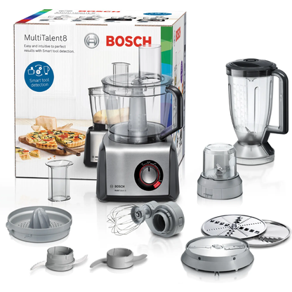 محضر طعام بوش (BOSCH) مالتي تالنت 8 بقوة 1250 وات – سعة 3.9 لتر – أكثر من 50 وظيفة – موديل MC812M844