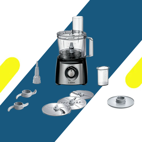 محضر طعام بوش – 800 وات – وعاء 2.3 لتر – أسود/ستانلس موديل - MCM3421M