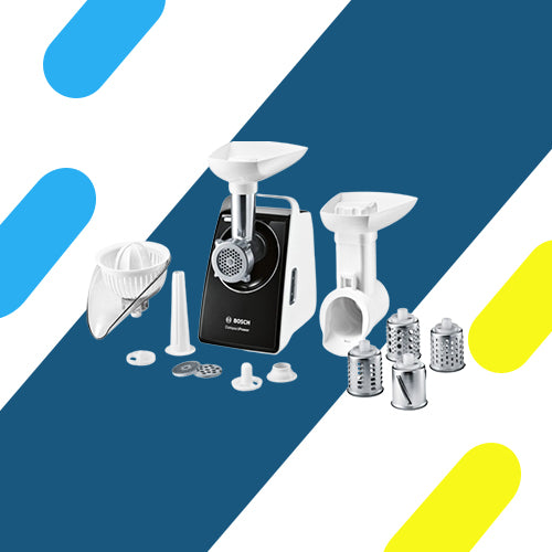 مفرمة لحوم بوش كومبكت باور – 1800 واط – أبيض وأسود – موديل - MFW3850B