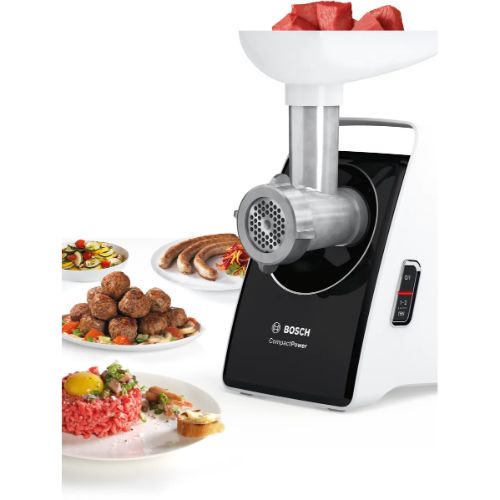 مفرمة لحوم بوش كومبكت باور – 1800 واط – أبيض وأسود – موديل - MFW3850B