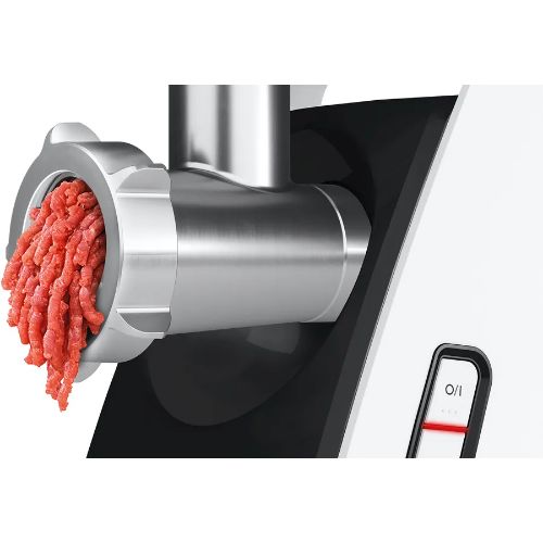 مفرمة لحم بوش سيريس 4 – 2000 واط – أبيض وأسود – موديل - MFW3X10B