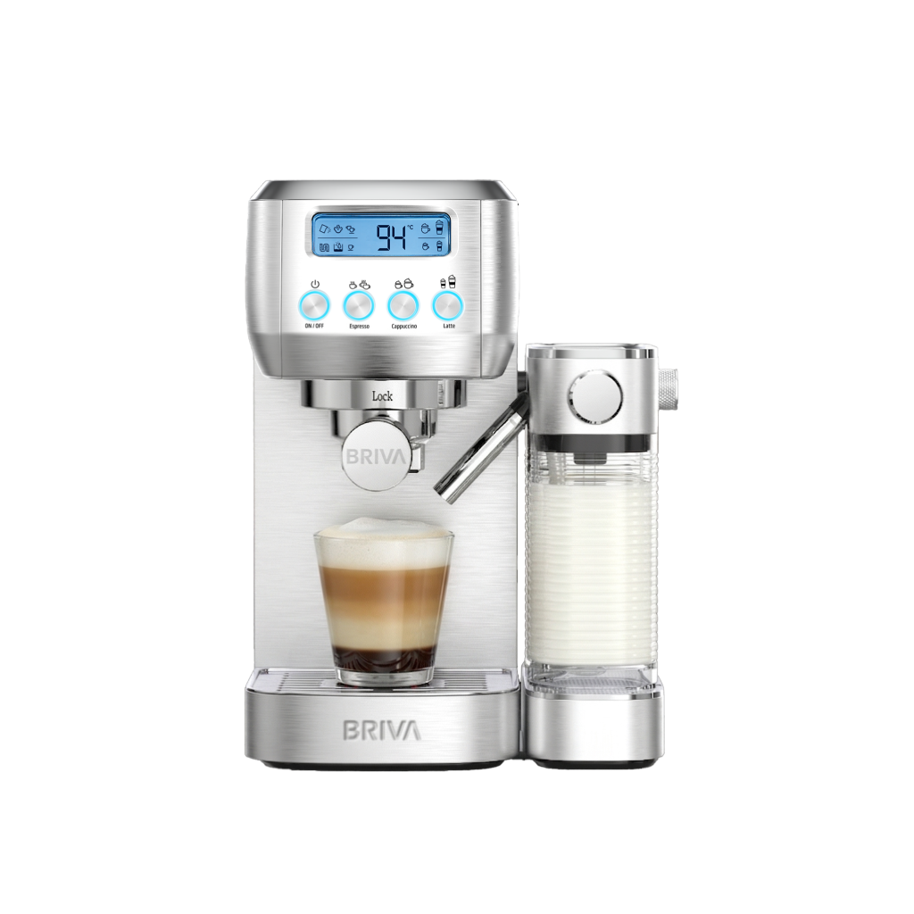 ماكينة تحضير القهوة والإسبريسو بريفا (Briva) موكا لاتيه برو بمضخة ULKA  – موديل Mooca Latte Pro