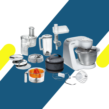 عجان وكيتشن ماشين بوش 900 وات موديل MUM54251 أبيض في سيلفر