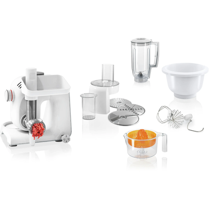 عجانة ومحضرة طعام بوش (Bosch) سيريس 4 MUM5 قوة 1000 واط، وعاء ستانلس 3.9 لتر، 7 سرعات – موديل MUM58258