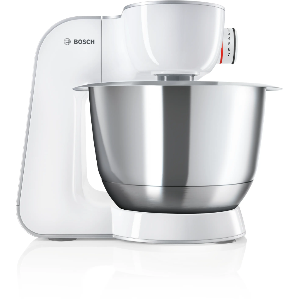 عجانة ومحضرة طعام بوش (Bosch) سيريس 4 MUM5 قوة 1000 واط، وعاء ستانلس 3.9 لتر، 7 سرعات – موديل MUM58258